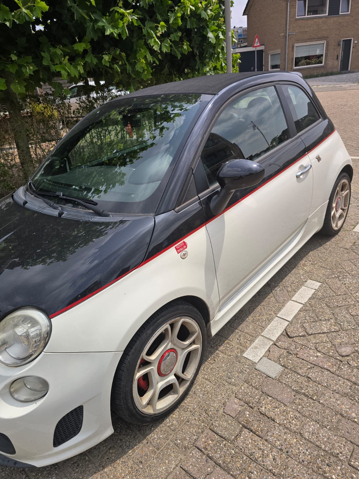 Fiat 500 1.4 T-jet Abarth C 103KW AUT 2011 Wit, Auto's, 15 km/l, 4 cilinders, Wit, Bedrijf