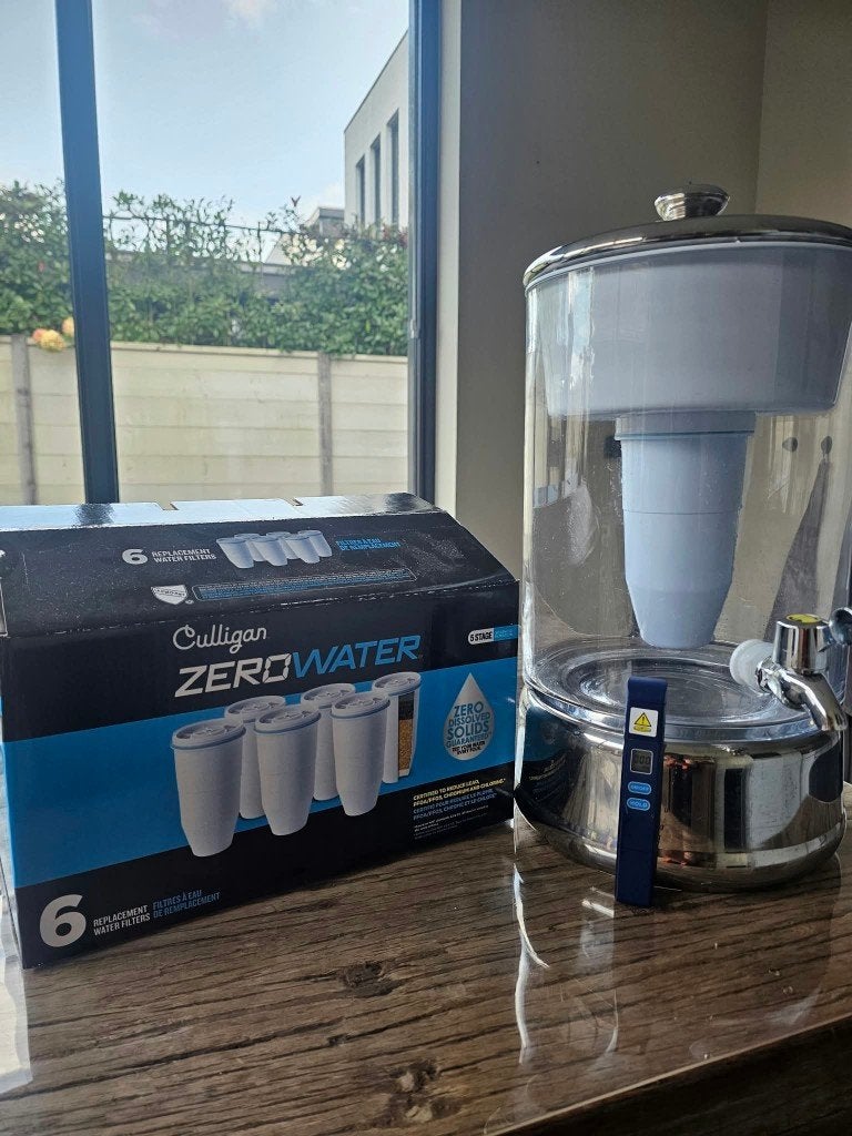 ZeroWater 9L glazen Water filter, Overige typen, Ophalen, Zo goed als nieuw, Glas