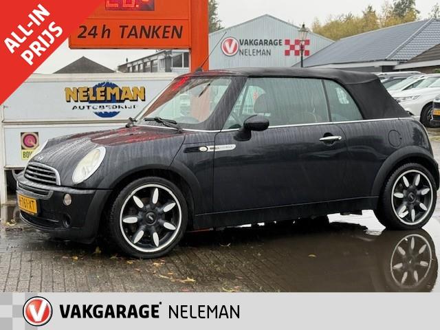 Mini Mini 1.6 16V ONE CABRIO One bovag-garantie rijklaarprij, Auto's, 12 maanden, Gebruikt, 4 cilinders, 4 stoelen
