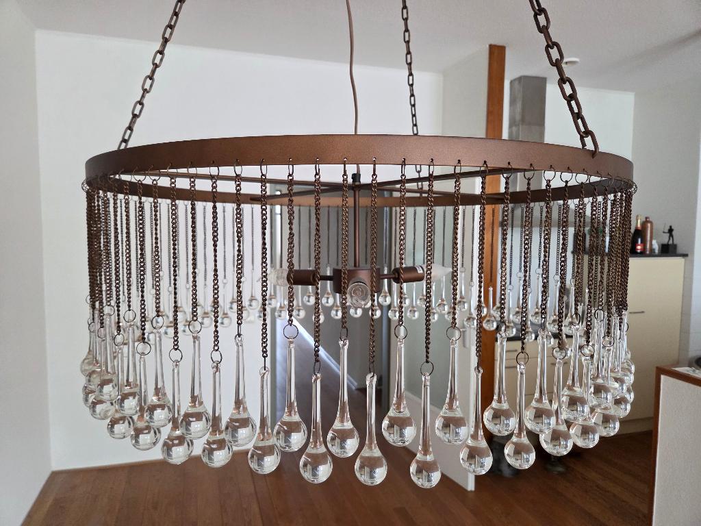 Prachtige designlamp, Ophalen, Trendy/luxe, Zo goed als nieuw, Glas