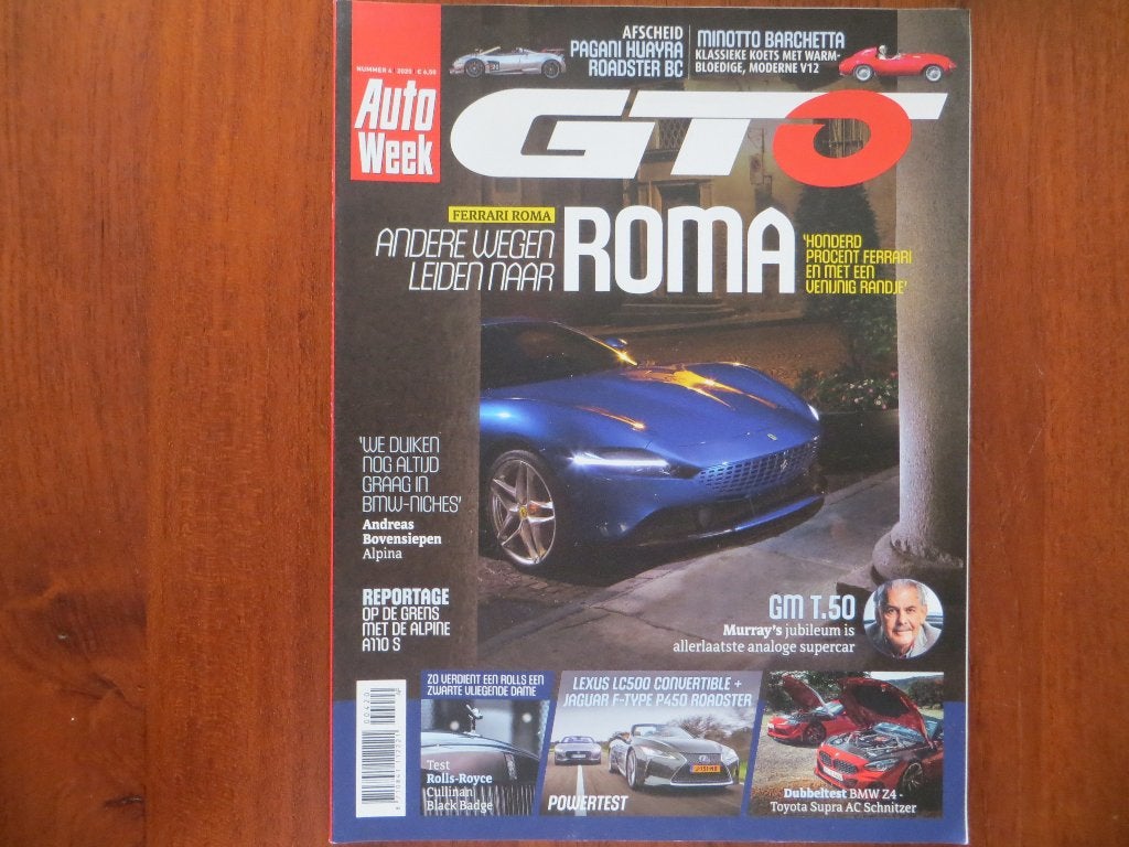 GTO 4 2020 Ferrari Roma, Pagani Huayra Roadster BC, Minotto, Ophalen of Verzenden, Nieuw, Ferrari