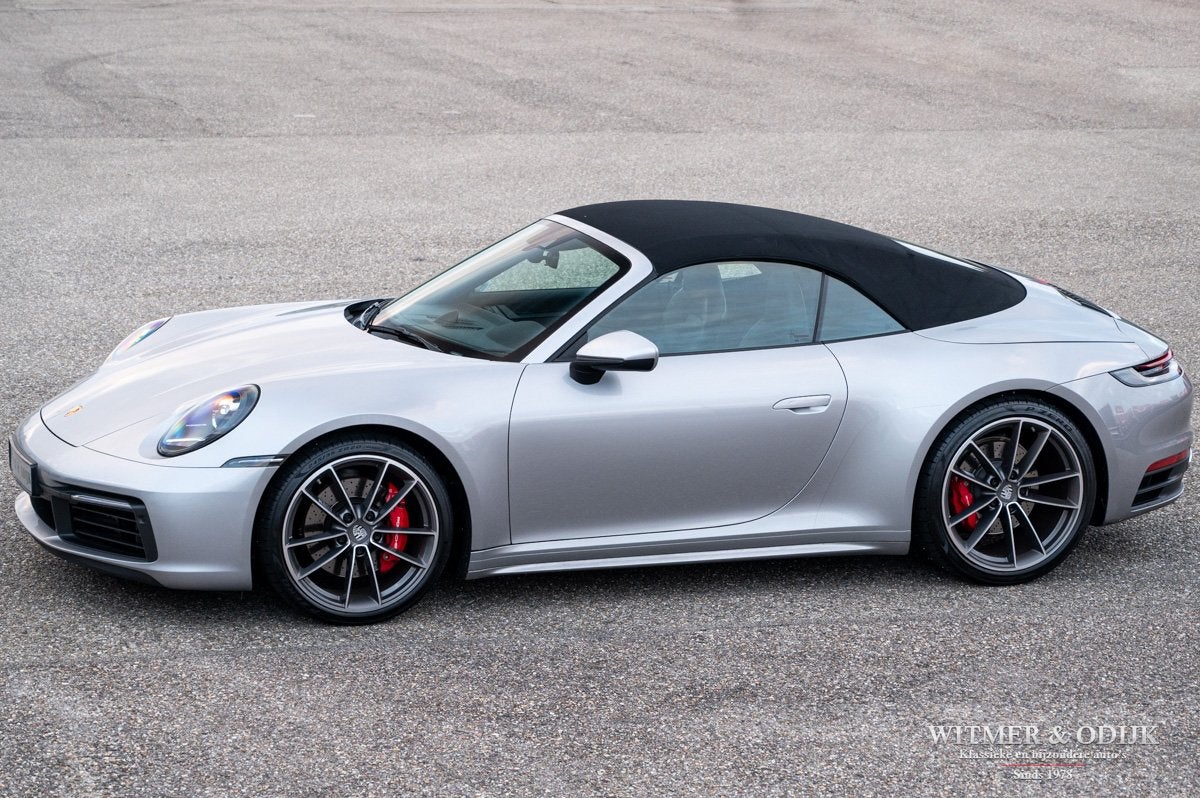 Porsche 911 Cabrio 3.0 Carrera S GT zilver, schakelb. sportu, Automaat, Dealer onderhouden, Achterwielaandrijving, Gebruikt