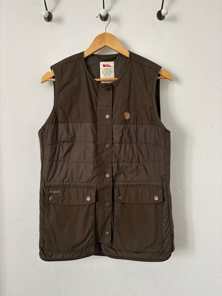 Fjällräven G-1000 gewatteerd vest dames maat M, Ophalen of Verzenden, Zo goed als nieuw, Maat 38/40 (M), Bruin
