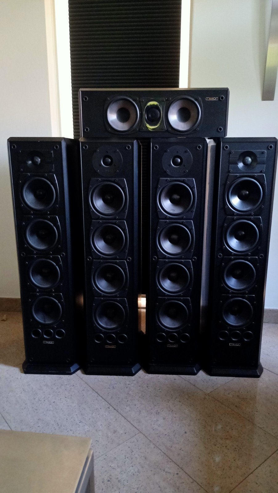 Mission 753 en 75C Surroundset, Audio, Tv en Foto, Luidsprekers, Gebruikt, Complete surroundset, 120 watt of meer, Ophalen