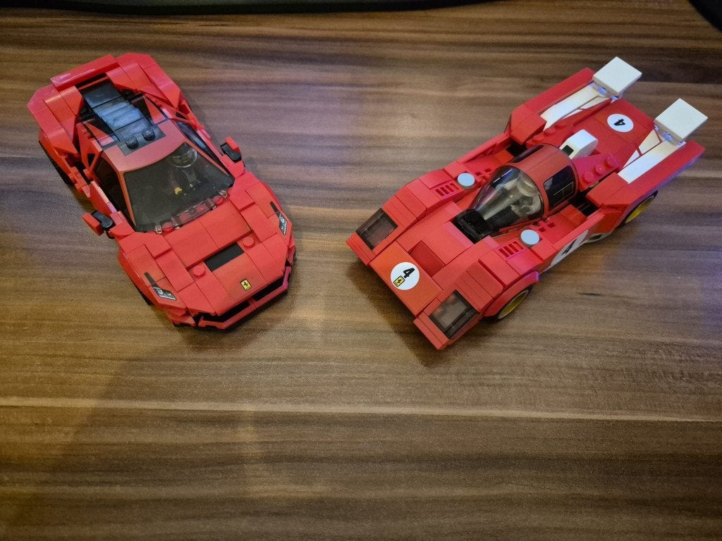 Lego Speed Champions Ferrari 76895 & 76906, Kinderen en Baby's, Lego, Zo goed als nieuw, Inclusief instructies, Complete set