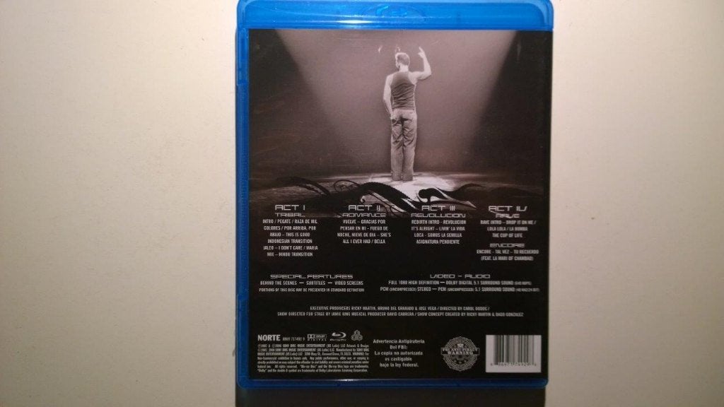 Ricky Martin - Black And White Tour (Blu-Ray), Muziek en Concerten, Luiksingel 25 1066JH Amsterdam, Sales@cddealer.nl, CD Dealer