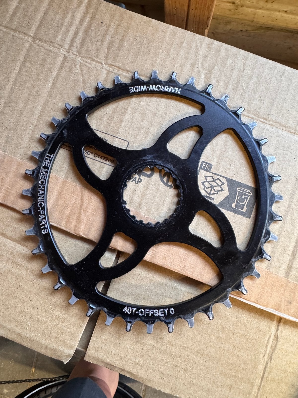 Shimano Direct Mount kettingblad 40t TMP narrow wide, Crankstel of Pedalen, Gebruikt, Kinderfiets, Ophalen of Verzenden