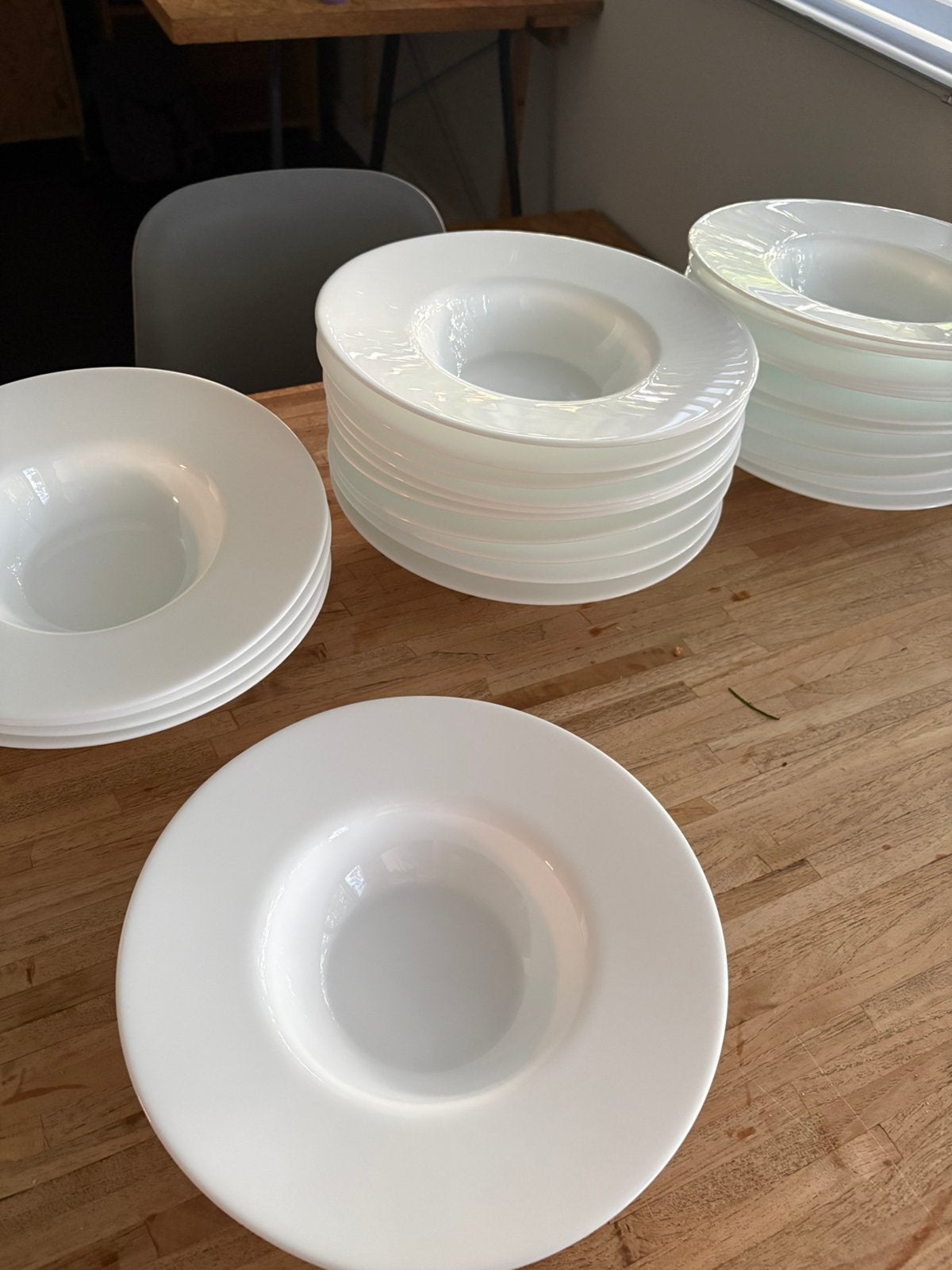 Pastaborden wit, 25 stuks, Ophalen, Zo goed als nieuw, Bord(en), Overige stijlen