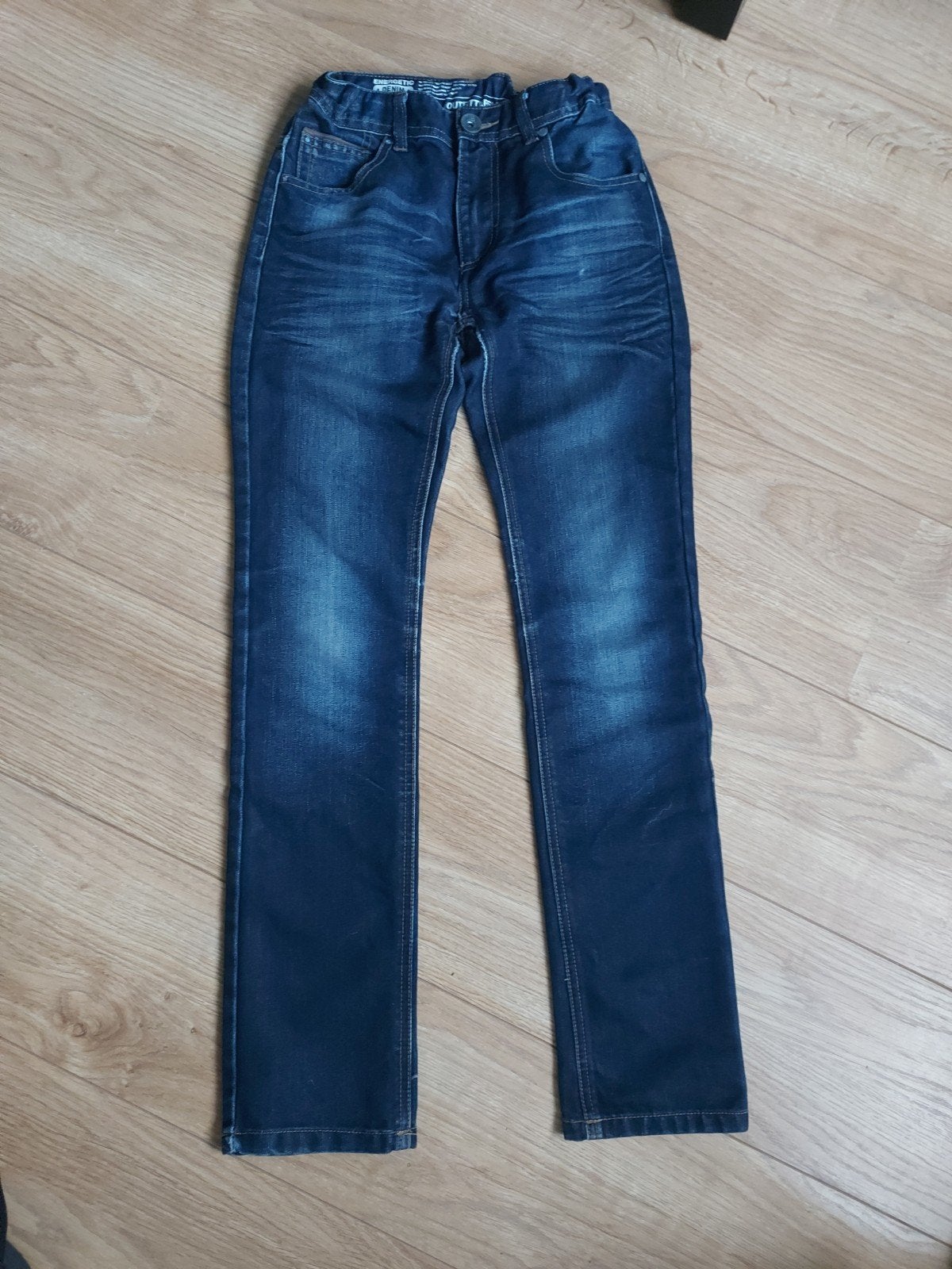 Stoere spijkerbroek voor jongens of meisjes, Kinderen en Baby's, Kinderkleding | Maat 152, Broek, Gebruikt, Jongen of Meisje, Ophalen of Verzenden