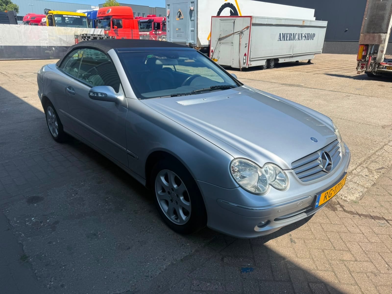 Mercedes-Benz CLK 1.8 Clk200 Kompr Cabriolet AUT 2006 Grijs, Automaat, Achterwielaandrijving, 4 cilinders, Cabriolet