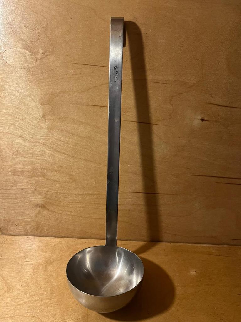 Mega soeplepel, Ophalen of Verzenden, Zo goed als nieuw, Zilver