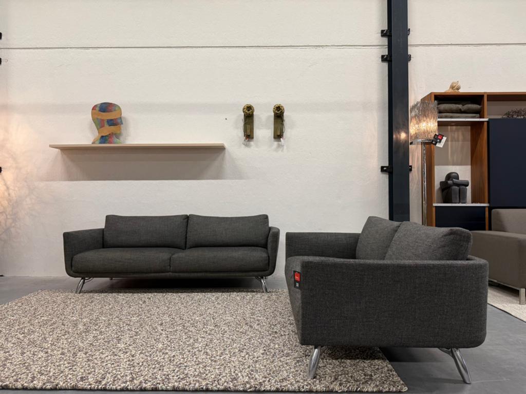 2 Design on Stock Byen 3 & 2,5 zits Bank Milton stof, 75 tot 100 cm, Ophalen of Verzenden, Zo goed als nieuw, Rechte bank