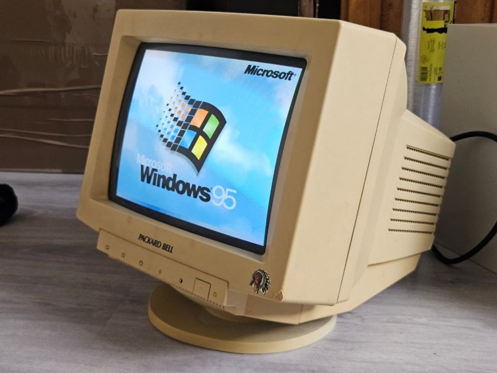 Vintage Packard Bell CRT monitor 15", Ophalen