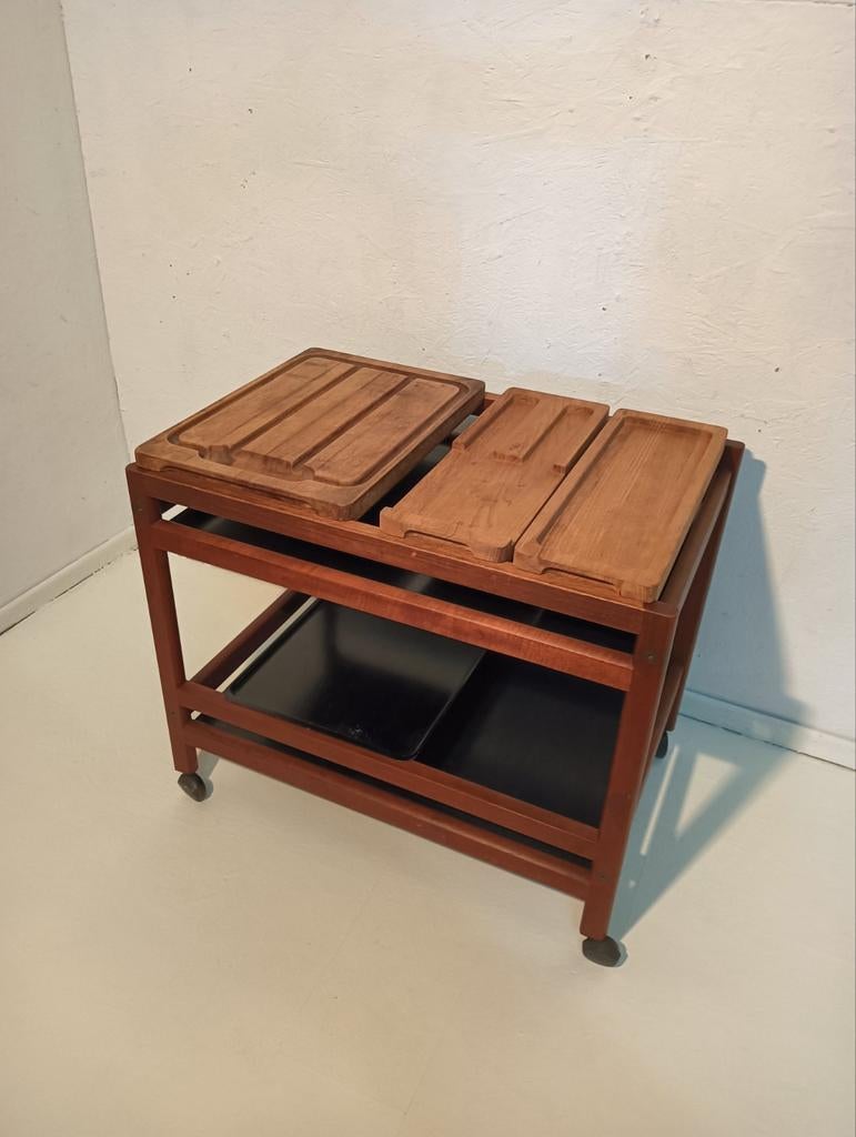 Vintage Deense serveerwagen Børge Mogensen Fredericia, Ophalen