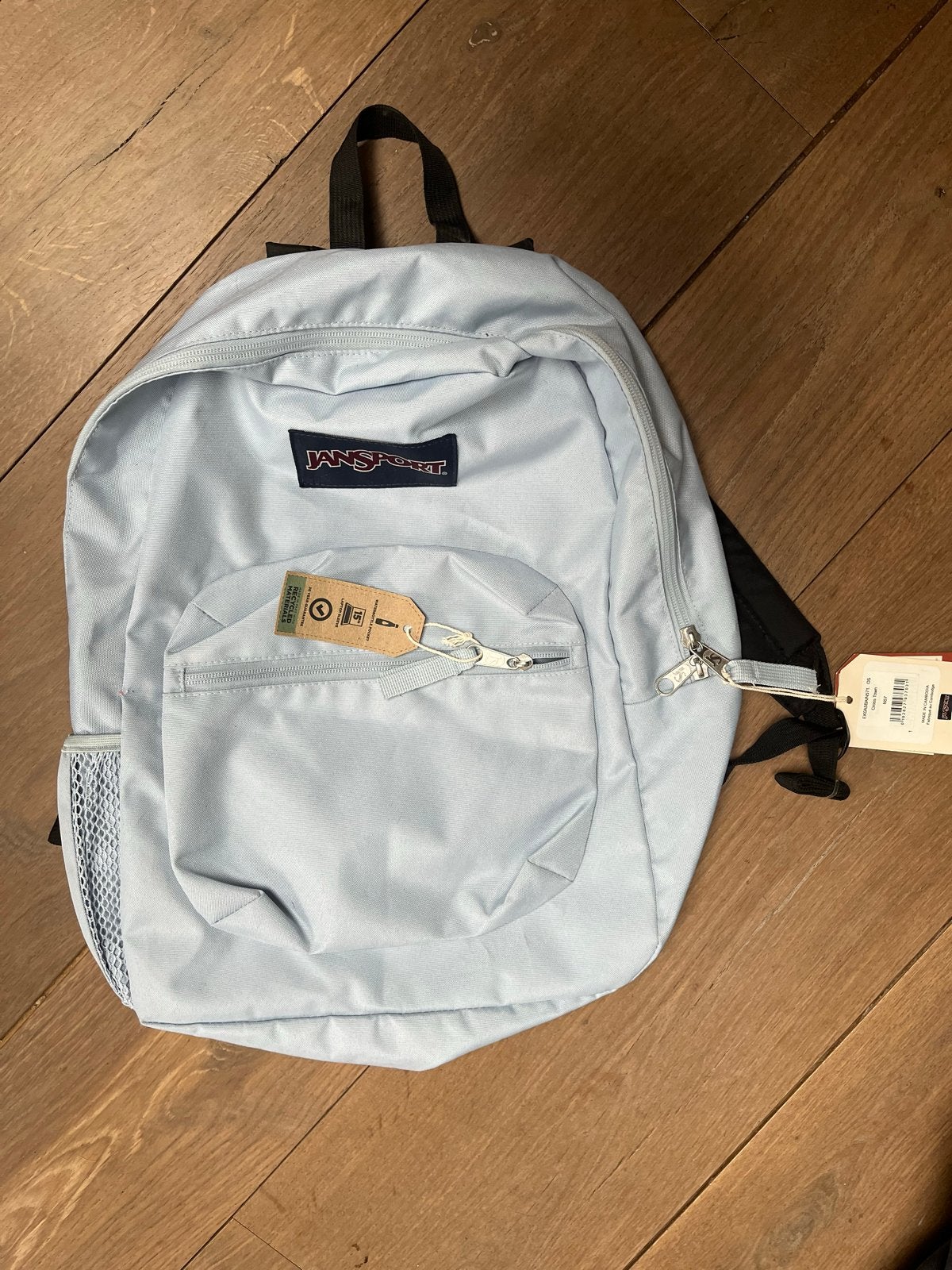 Jansport Rugtas - Nieuw met labels lichtblauw, Ophalen of Verzenden, Nieuw, 25 tot 40 cm, Overige merken