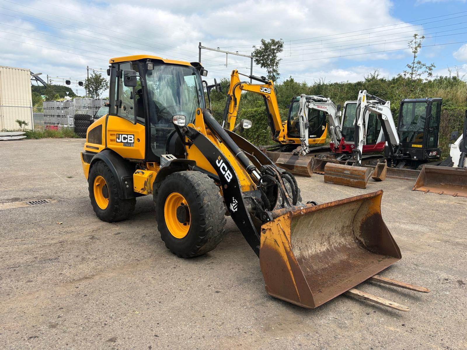 JCB 409SV Shovel / Wiellader TOP MACHINE!!!, Ophalen, Wiellader of Shovel