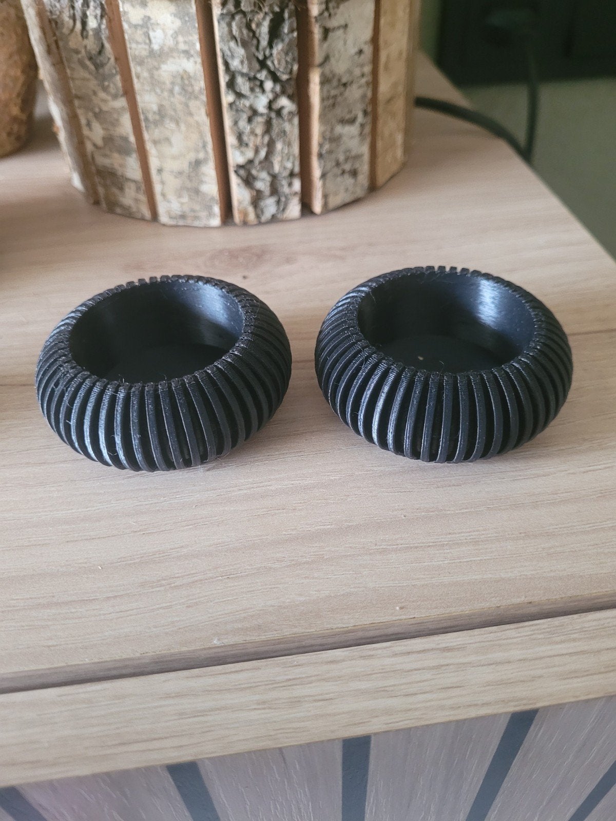 Set van 2 unieke 3D-geprinte waxinelichthouders (LED), Ophalen