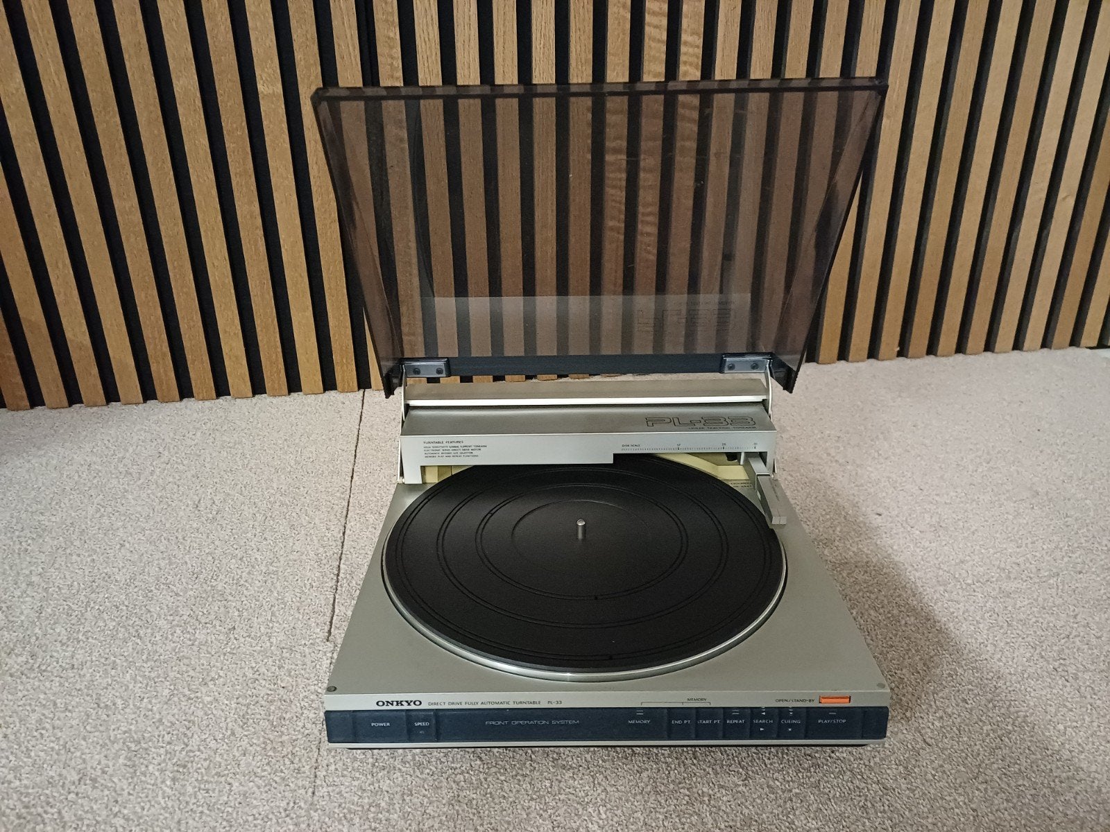 Onkyo PL-33 Direct Drive Volautomatische Platenspeler, Overige merken, Gebruikt, Automatisch, Ophalen of Verzenden