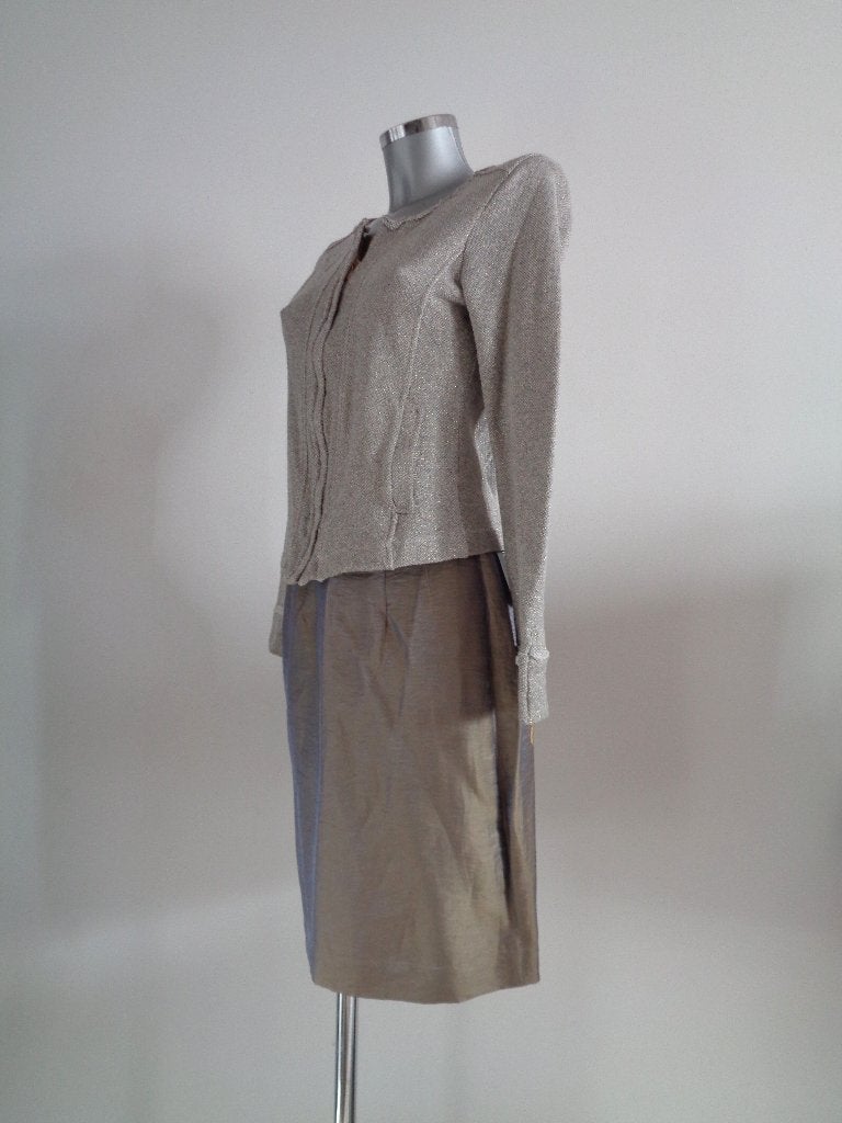 Marccain rok zilver, maat N3, linnen, nieuw met kaartje, Overige kleuren, Nieuw, Ophalen of Verzenden, Knielengte