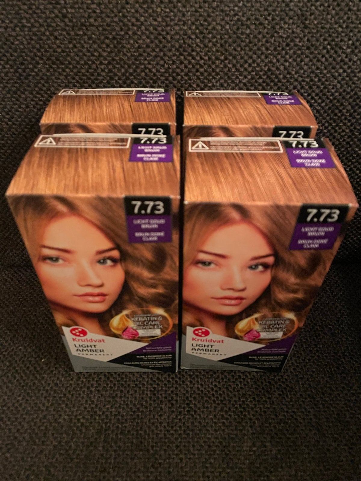 Nieuwe Kruidvat Haarverf 7.73 Light Amber (4 stuks), Ophalen of Verzenden, Nieuw, Overige typen