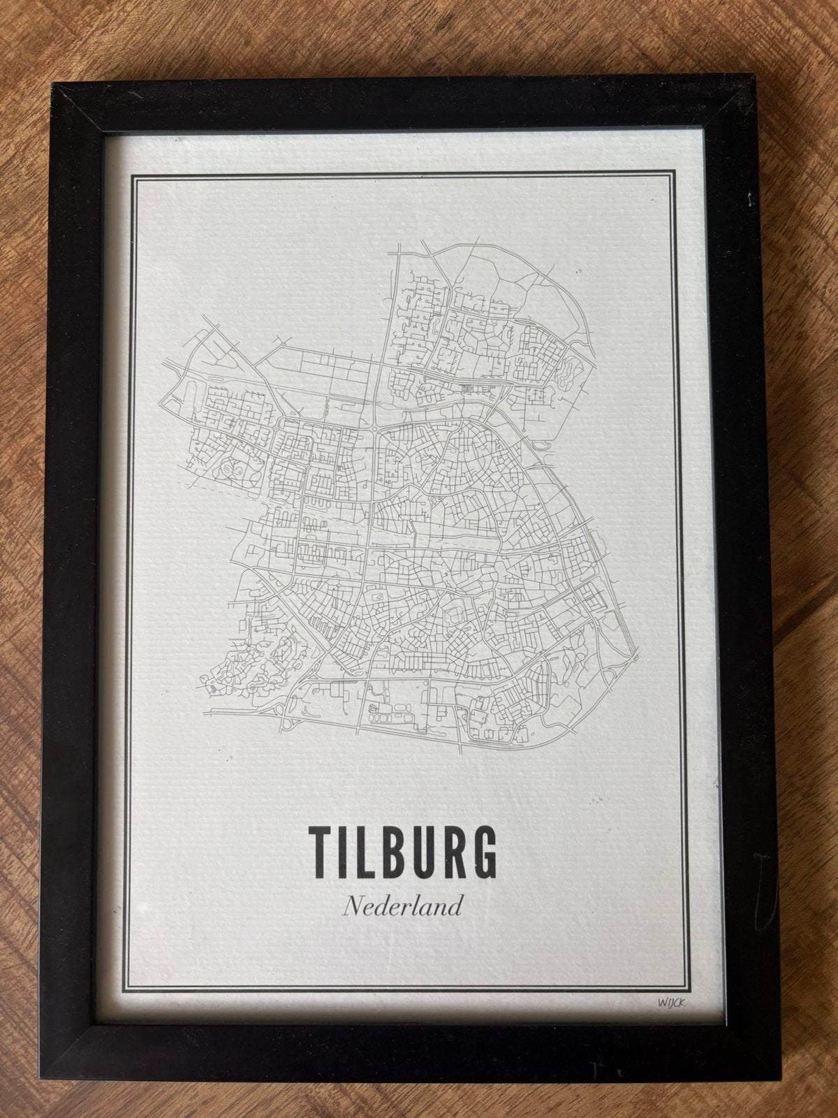 Wijck Poster Tilburg Nederland 21x30cm, Ophalen of Verzenden, Zo goed als nieuw