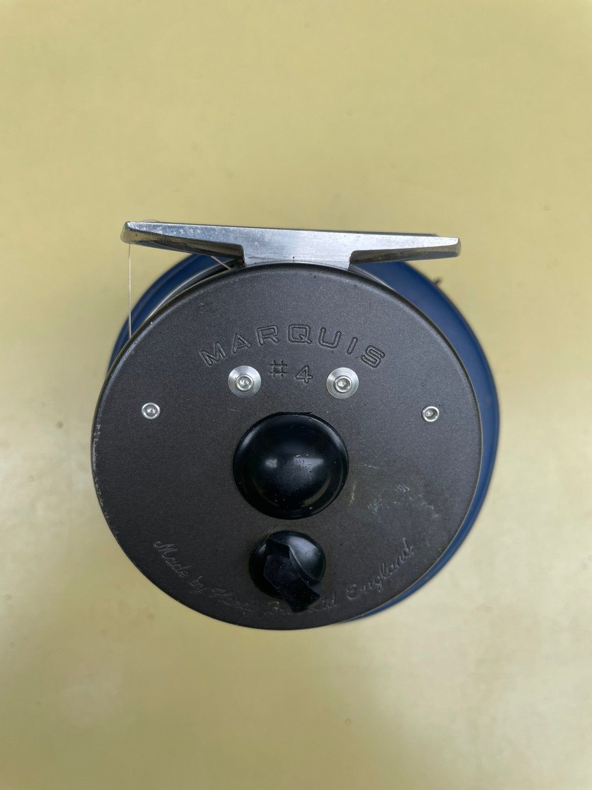 Hardy Marquis #4 vliegenreel met pouch, Ophalen of Verzenden, Overige typen