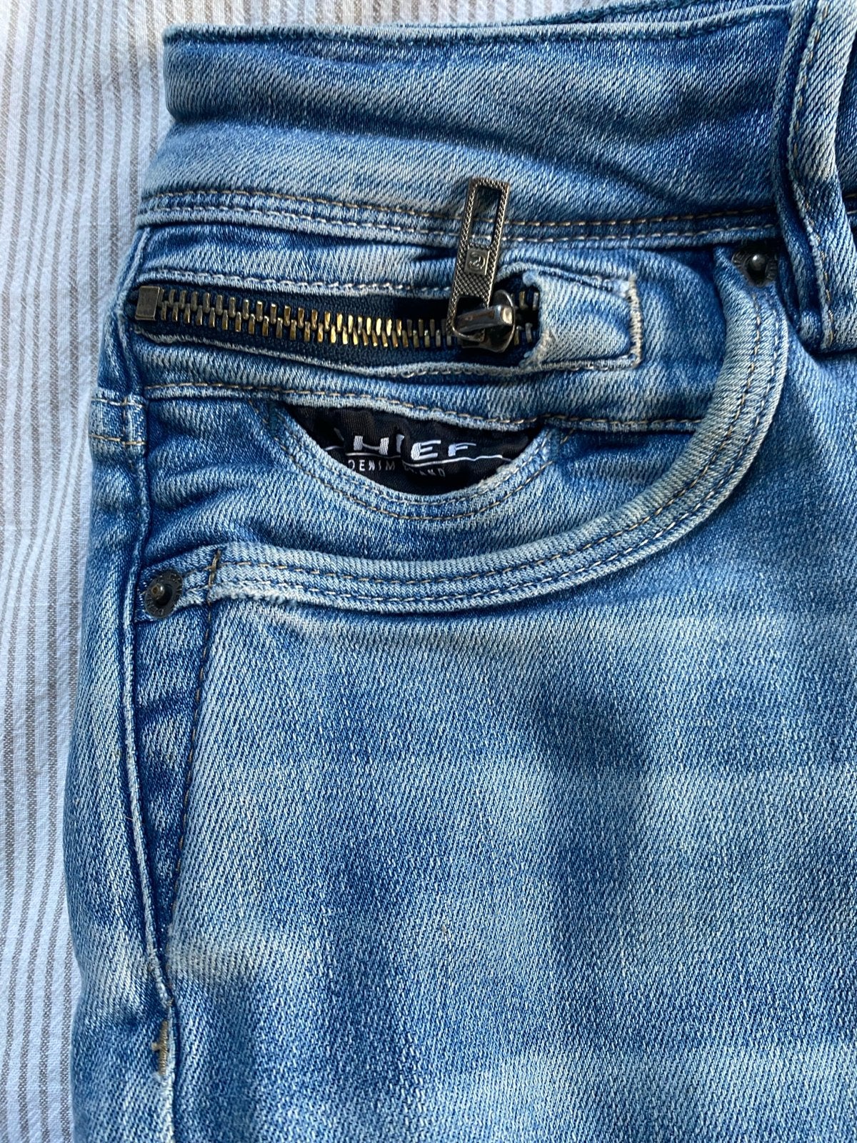 C.H.I.E.F. Denim Jeans  mt.32, Ophalen of Verzenden, Zo goed als nieuw, Blauw, W32 (confectie 46) of kleiner