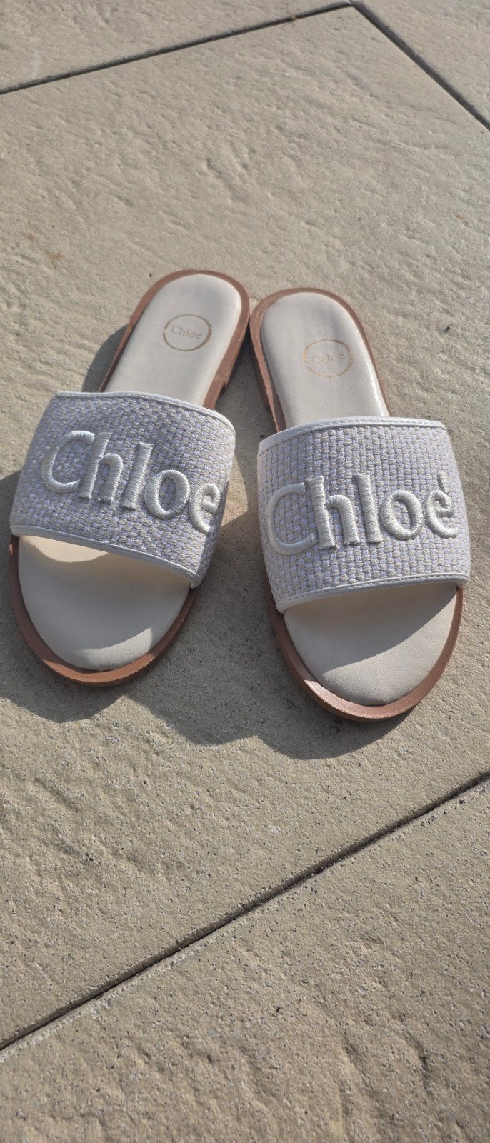 Chloé Woody Slippers - Beige maat 40, Kleding | Dames, Schoenen, Slippers, Beige, Chloé, Ophalen of Verzenden