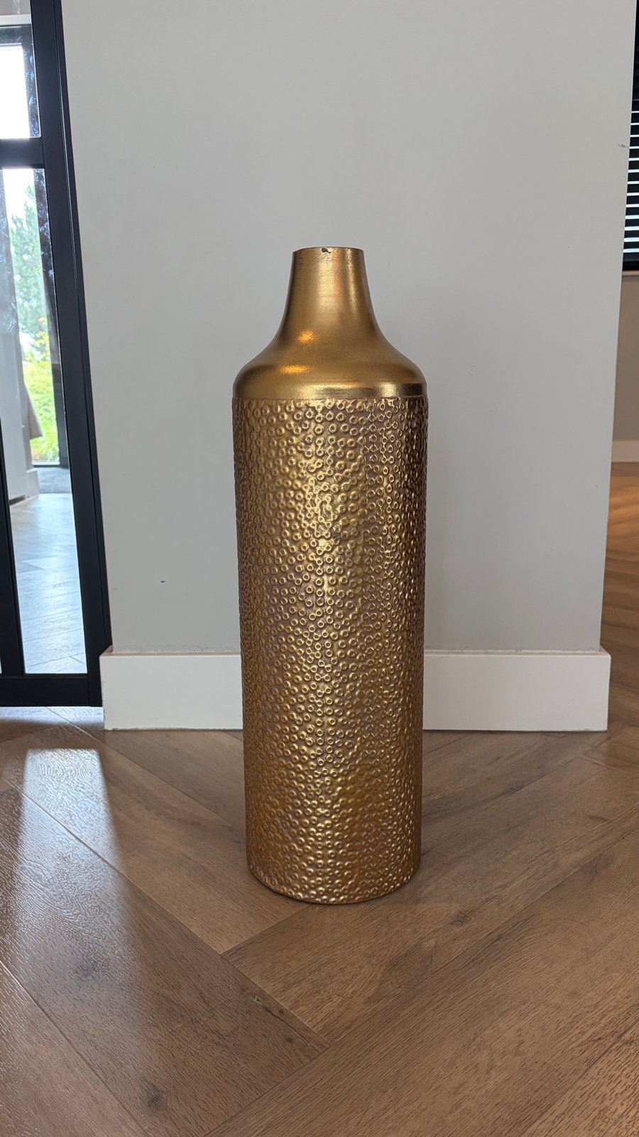 Gouden Vaas van Intratuin - 65 cm Hoog, Overige materialen, Overige kleuren, 50 tot 75 cm, Ophalen of Verzenden