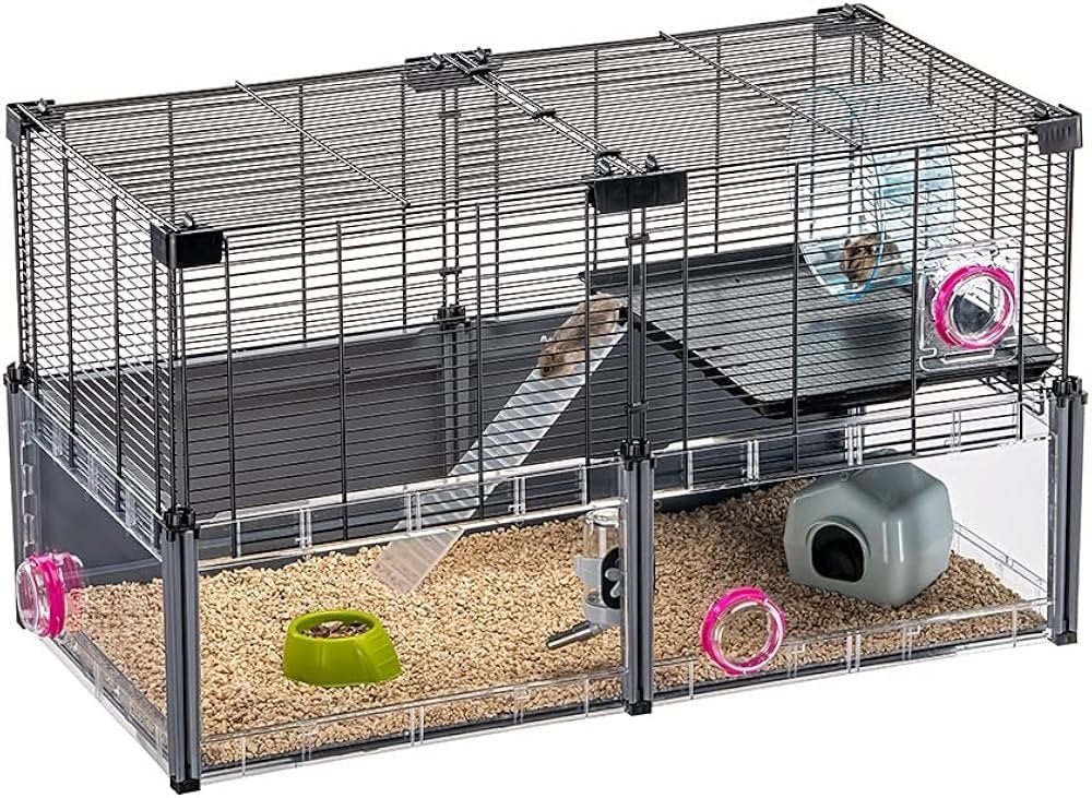 Hamsterkooi Ferplast plus alle toebehoren., Dieren en Toebehoren, Knaagdieren en Konijnen | Hokken en Kooien, Kooi, Minder dan 75 cm