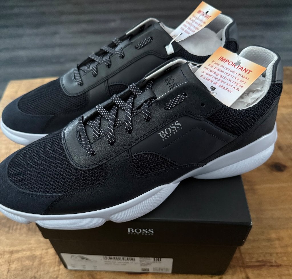 Splinternieuwe BOSS Rapid Runn Melt Sneakers - Maat 44, Blauw, Nieuw, Ophalen of Verzenden, Sneakers of Gympen