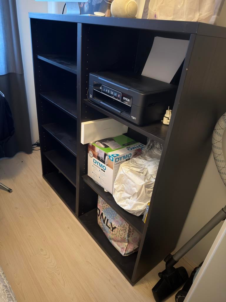 Zwarte IKEA kallax kast, Ophalen, 50 tot 100 cm, Zo goed als nieuw, Minder dan 100 cm