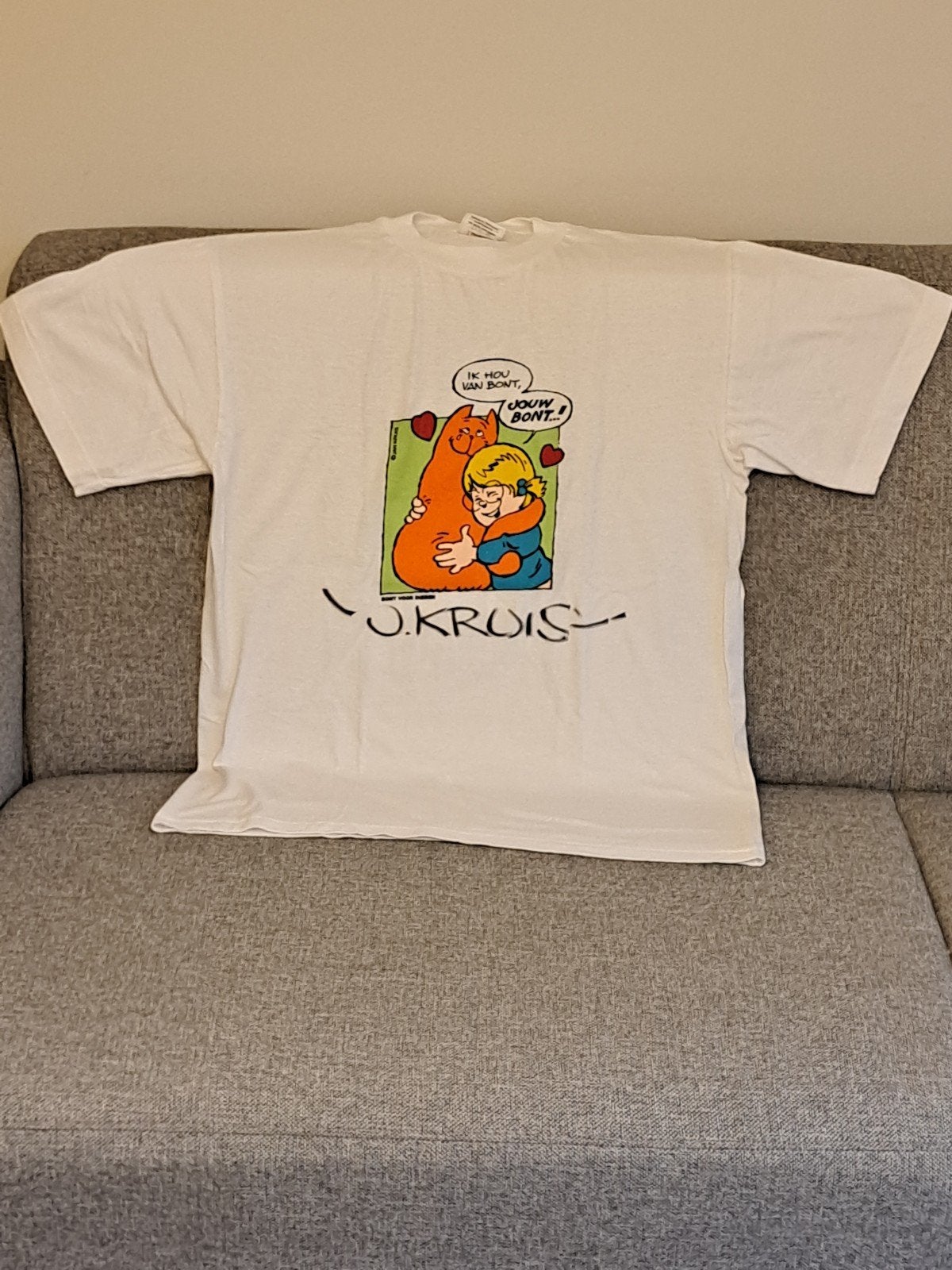 Jan, Jans en de kinderen t~shirt Ik hou van bont maat Medium, Verzamelen, Ophalen of Verzenden, Nieuw, Overige typen