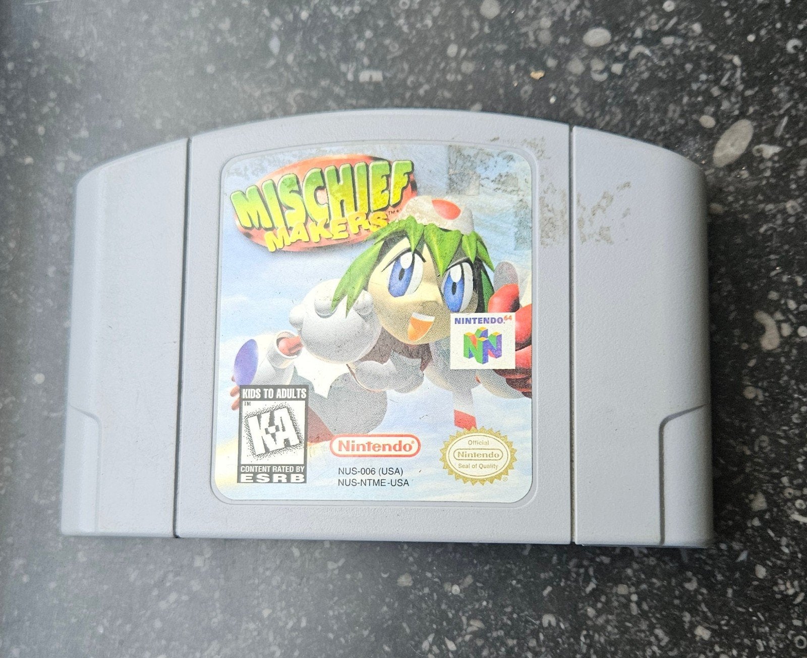 Mischief Makers (N64) - Amerikaanse versie (losse cassette), Spelcomputers en Games, Games | Nintendo 64, Gebruikt, 1 speler, Ophalen of Verzenden