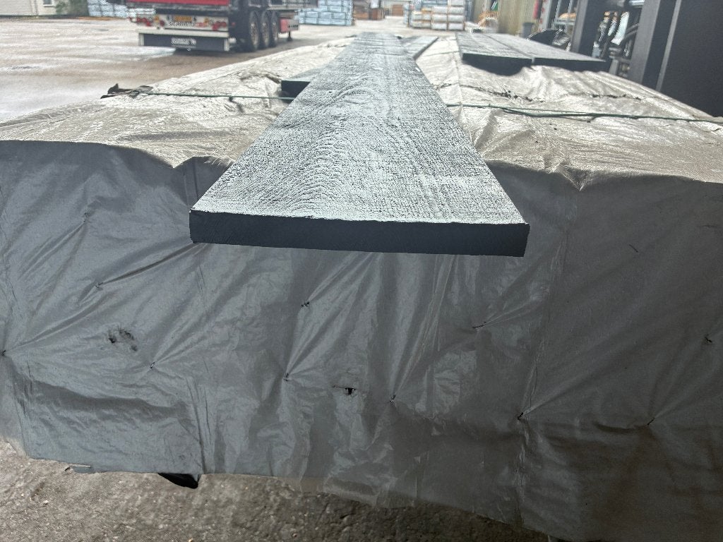 Zwarte planken–boards-potdekseldelen-schutting–20x195mm, Tuin en Terras, Palen, Balken en Planken, Nieuw, Planken, 250 cm of meer