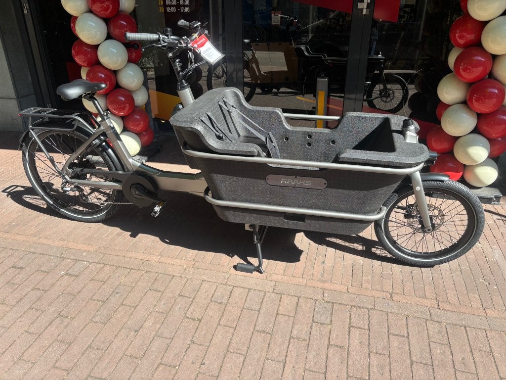 Fietshokje Raaks: Raaks vido elektrische bakfiets nieuw!!, Huif, Niet ingevuld, Nieuw, 2 kinderen