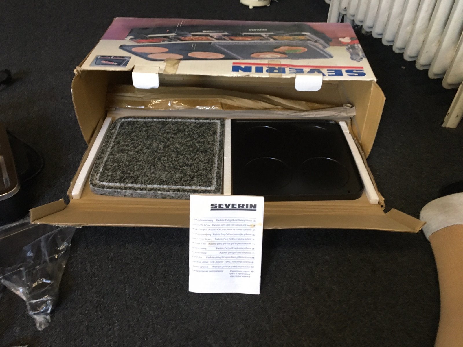 Severin Raclette-partygrill nieuw in doos, Witgoed en Apparatuur, Ophalen of Verzenden, Nieuw, Elektrisch, Fondueset
