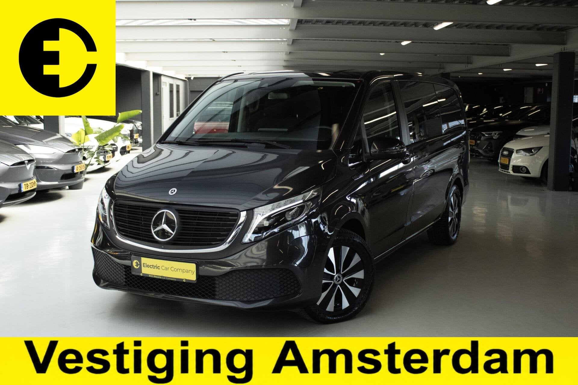 Mercedes EQV 300 L2 90kWh |SOH 93,2% | 7P. | Stoelverwarming, Auto's, Stof, Overige carrosserieën, 7 stoelen, 90 kWh