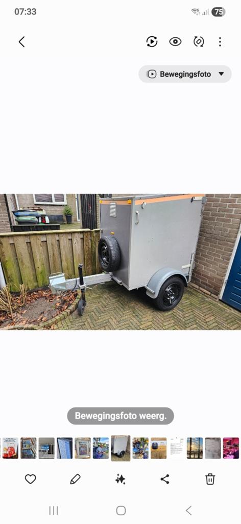 Aanhanger, Ophalen, Zo goed als nieuw