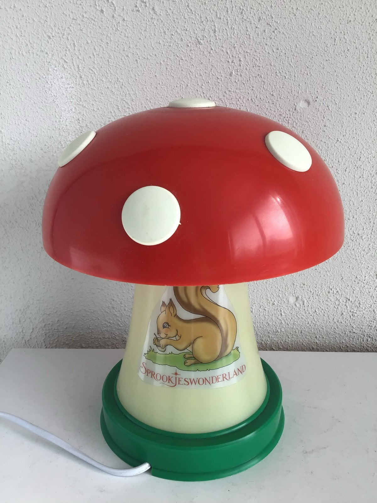 Vintage paddestoel lampje - Sprookjeswonderland, Ophalen of Verzenden