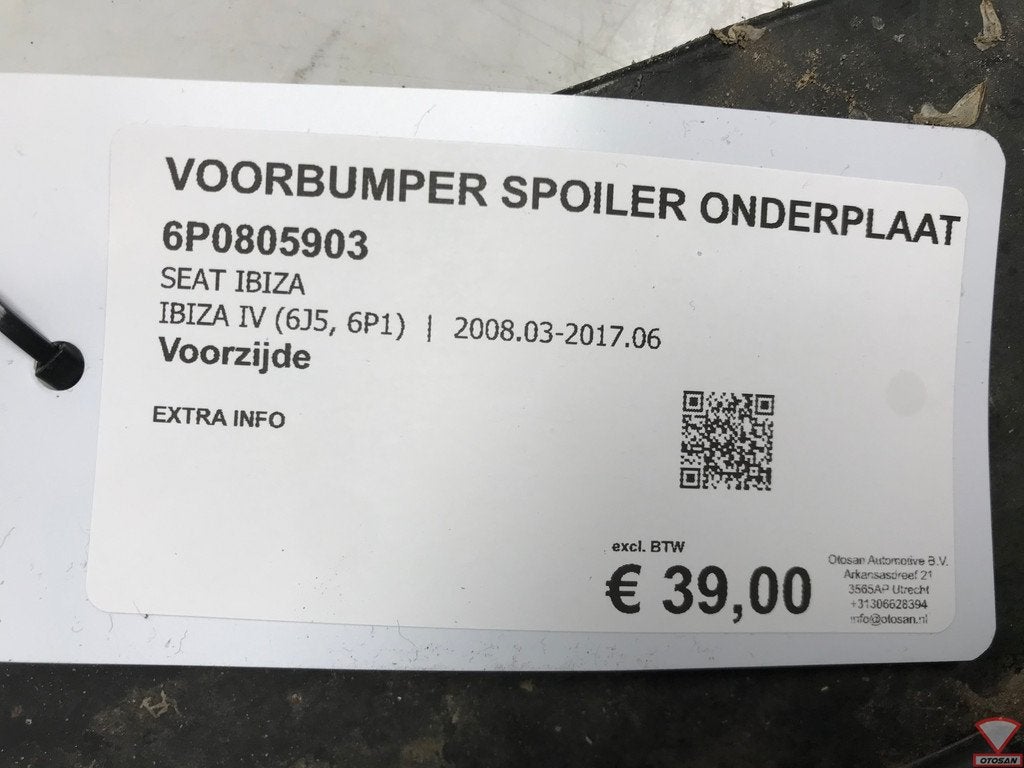 SEAT IBIZA 6J facelift bumper onderplaat diffusor spoiler, Gebruikt, Voor, Autovia A-2, Km 585 585
08760  Martorell, ES, Ophalen of Verzenden