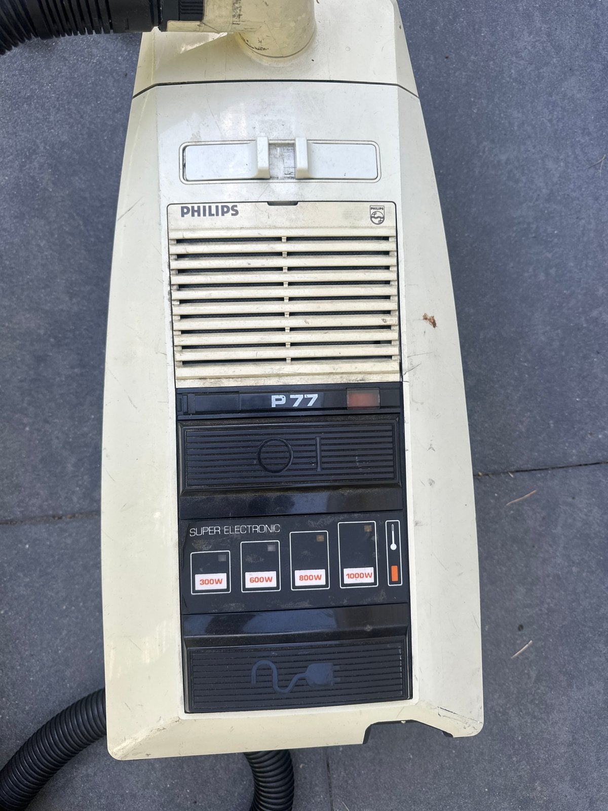 Philips Stofzuiger P77 Vintage - Super Electronic, Gebruikt, Philips, Sledestofzuiger, Minder dan 1200 watt