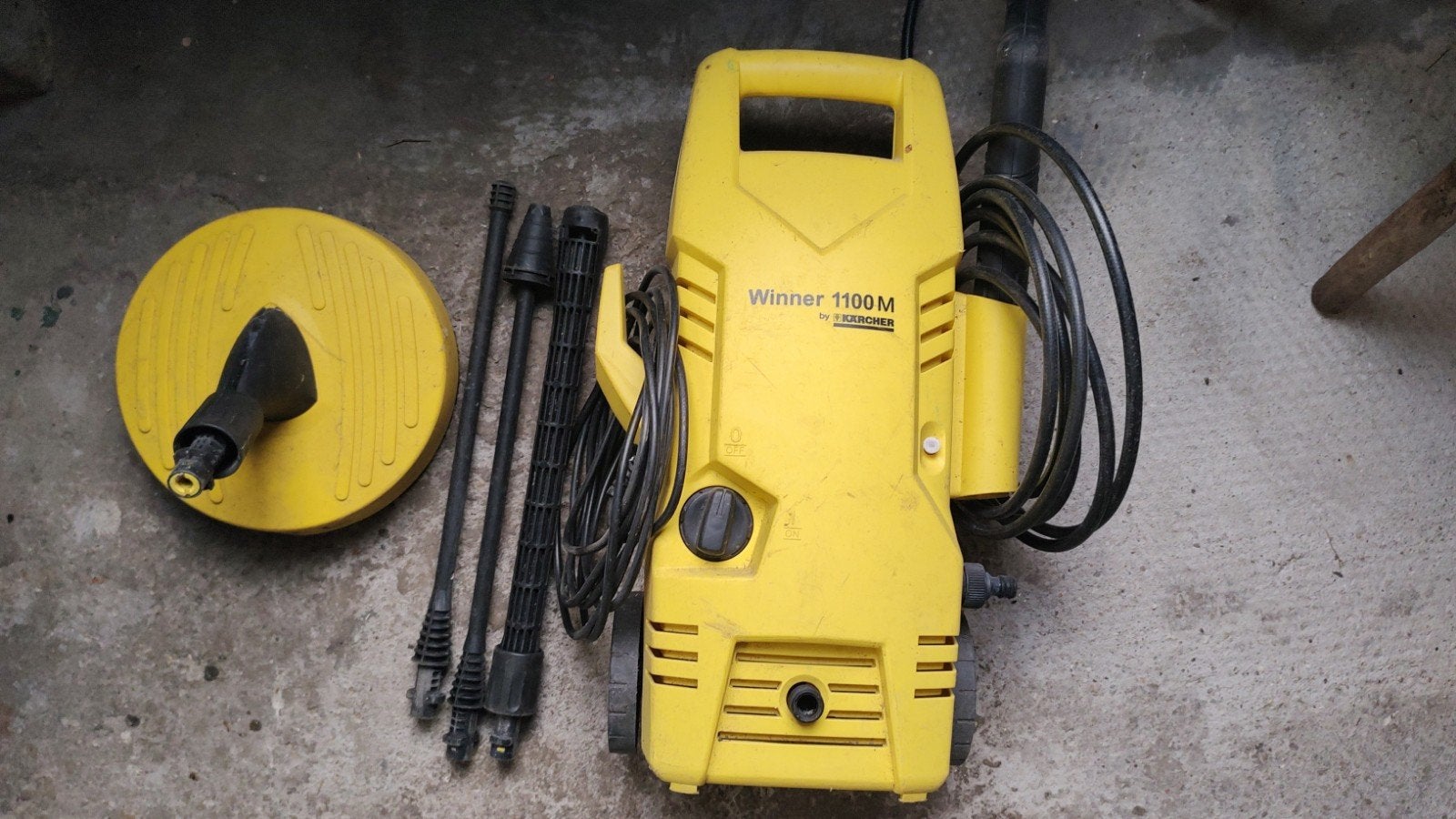 Karcher Winner 1100M hogedrukreiniger met terrasreiniger, Ophalen, Gebruikt, Met autostop en -start, Karcher