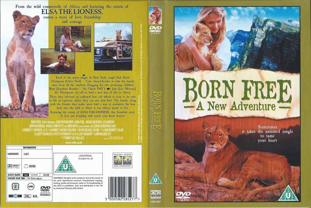 Born Free A New Adventure 1996 DVD met Jonathan Brandis, Vanaf 16 jaar, Ophalen of Verzenden, Zo goed als nieuw