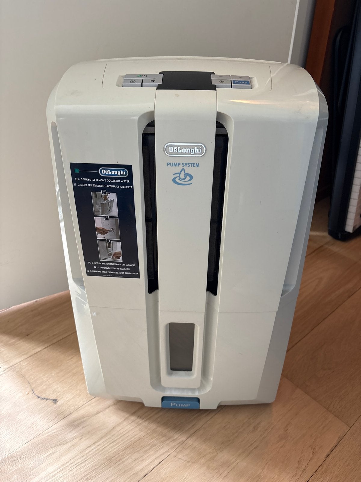 De'Longhi DD30P Luchtontvochter met Pompsysteem, Witgoed en Apparatuur, Ophalen of Verzenden, Gebruikt, Luchtontvochter