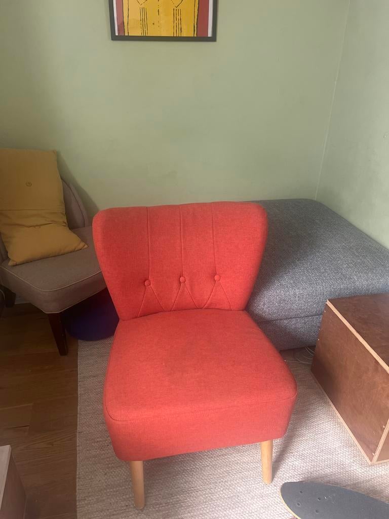 Made   fauteuil/chair/sofa, Ophalen, Minder dan 75 cm, Zo goed als nieuw, Stof