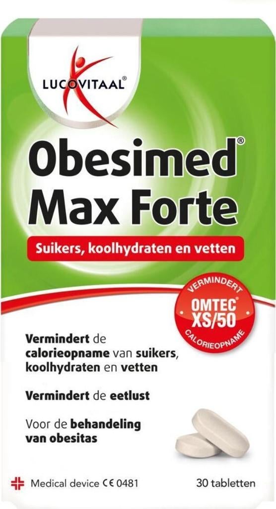 Lucovitaal Obesimed Max Forte - 1 volle strip -15 tabletten, Sieraden, Tassen en Uiterlijk, Uiterlijk | Dieet en Afvallen, Ophalen of Verzenden