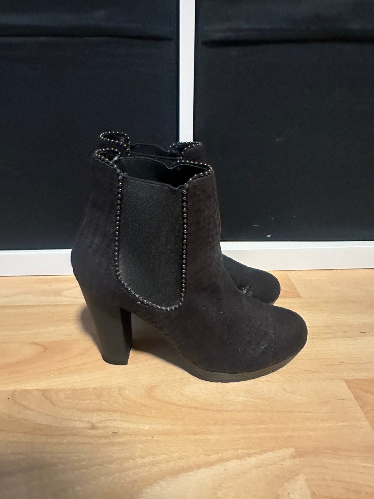 Eksept by Shoeby laarsjes maat 38 zwart, Kleding | Dames, Ophalen of Verzenden, Zo goed als nieuw, Zwart, Lage of Enkellaarzen