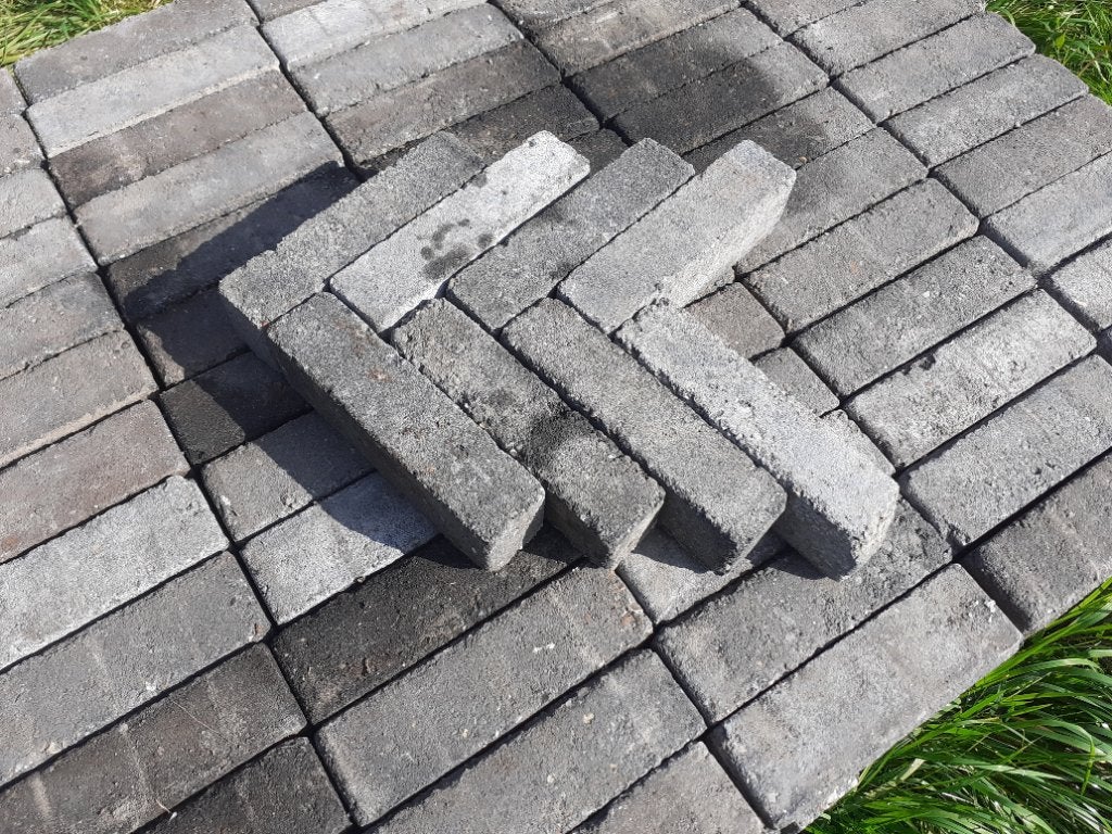 7m² waalformaat betonklinker beton klinker, Ophalen, Gebruikt, Klinkers, 5 tot 10 m²