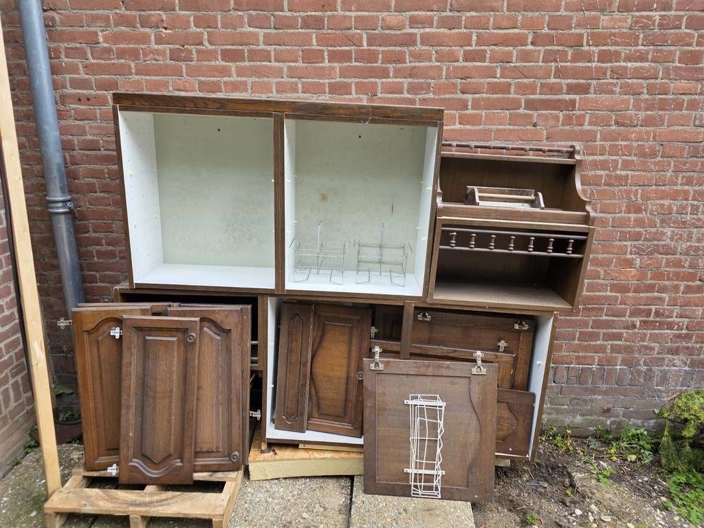Bovenkastjes keuken GRATIS, Ophalen, 25 tot 50 cm, Bruin, Minder dan 100 cm